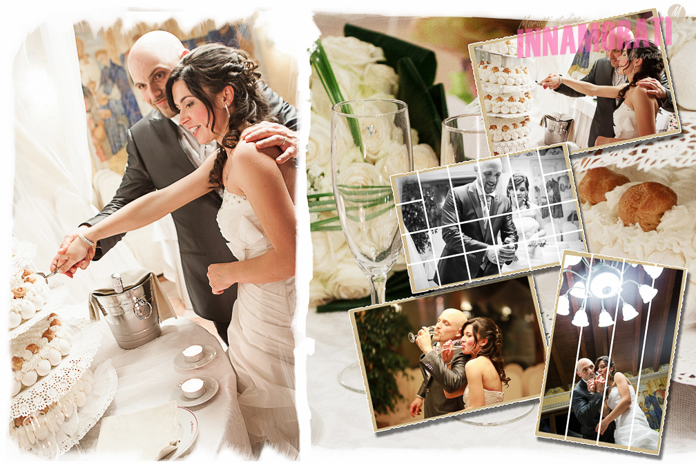 fotolibro nozze,esempio taglio della torta